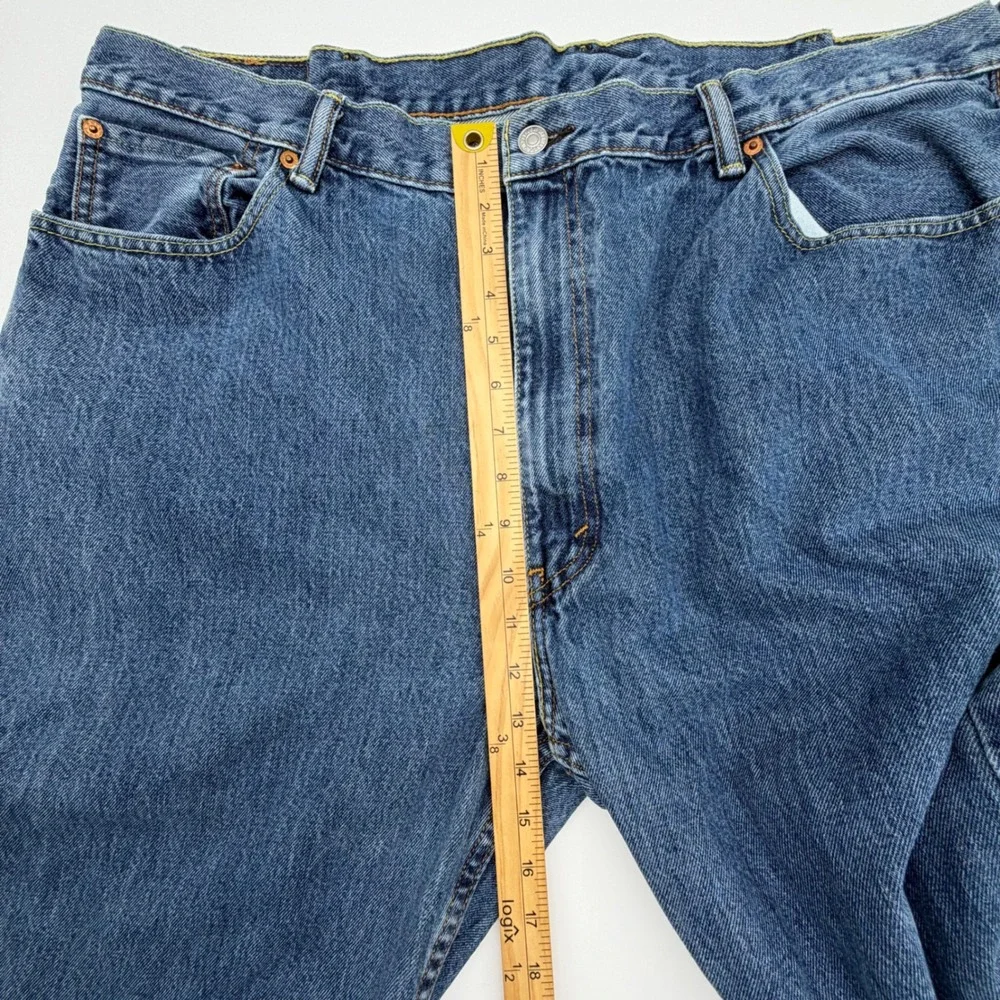 Levis 505 Regular Fit Straight Leg Blue Denim Jeans Mens 46x30 04505-4886